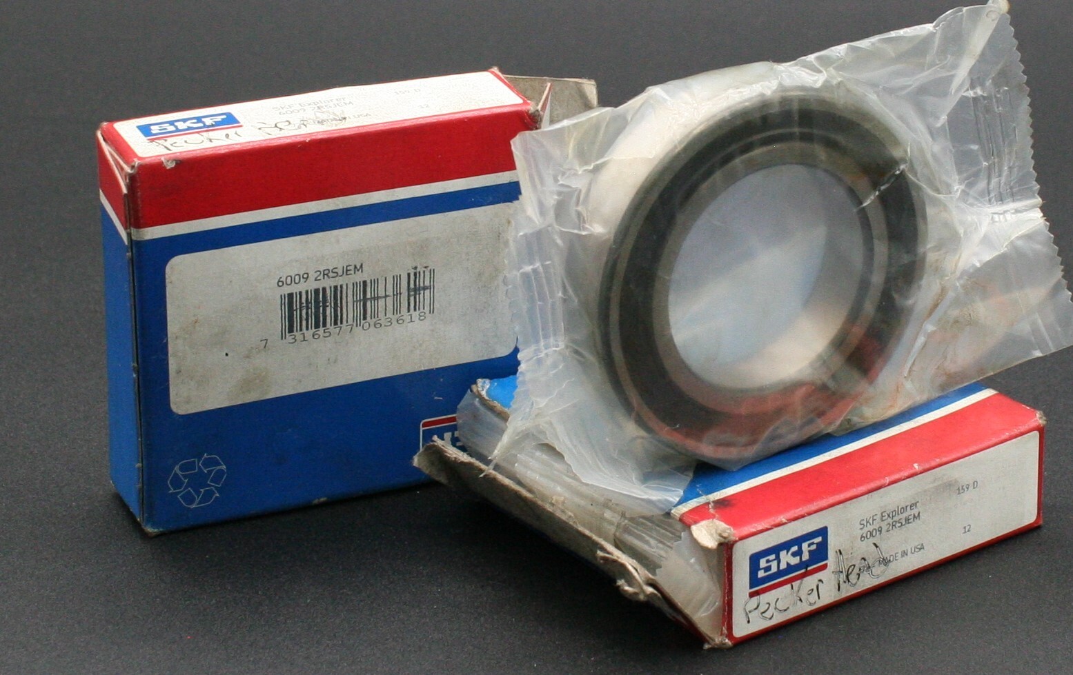 One SKF 6009 2RSJEM Deep Groove Bearing 45MM ID USA 6009 2RS1/C3GJN NEW