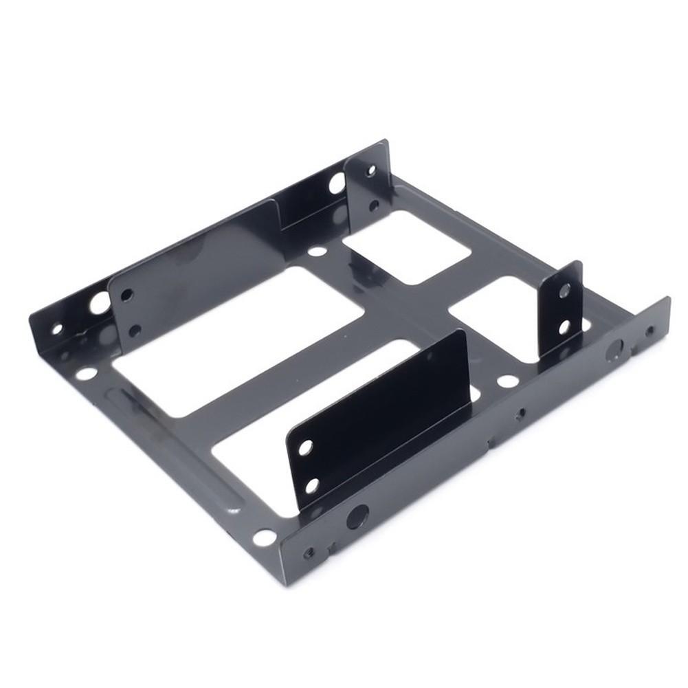 Black Finish Iron Bracket for 2.5 Inch For SSD HDD Mounting in 3.5 Bay