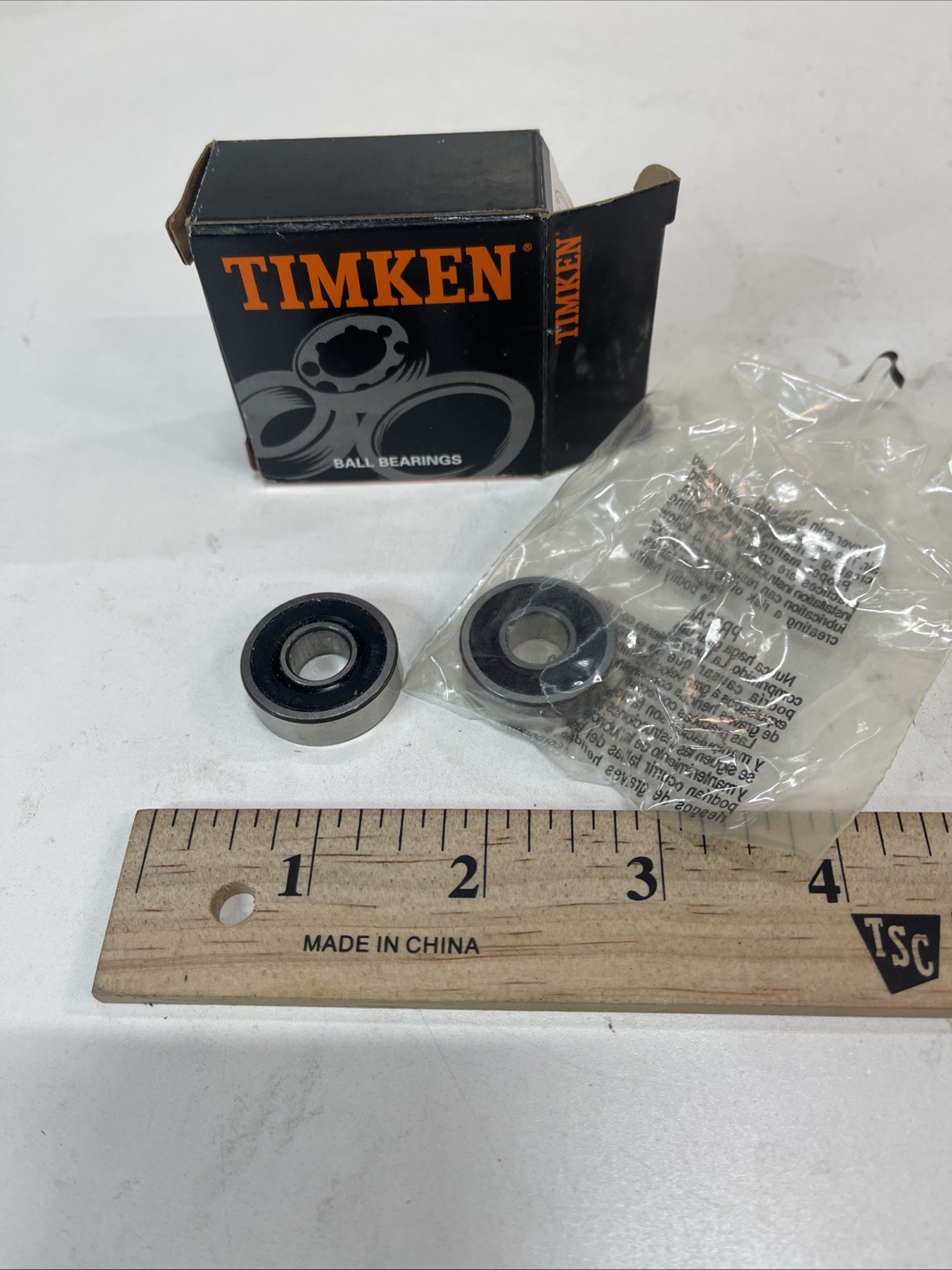Timken Sealed Ball Bearings PN: P9100PP (Lot of Two)
