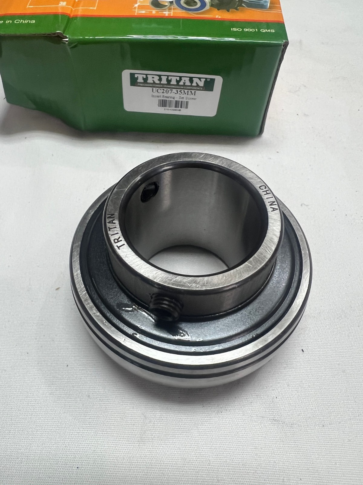 TRITAN Insert Bearing: UC207-35MM, 35 mm Bore, 72 mm OD,