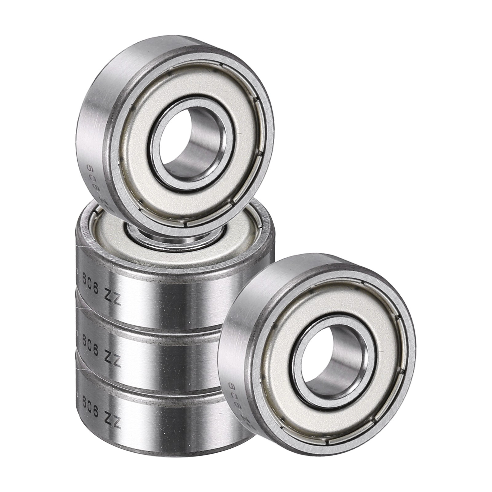 5 Pack 6 x 17 x 6mm 606ZZ Deep Groove Ball Bearings ABEC5