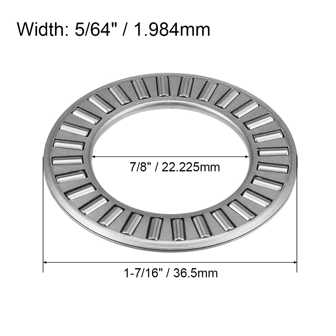 5pcs NTA1423 Thrust Needle Roller Bearings 7/8″ Bore 1-7/16″ OD 5/64″ Width