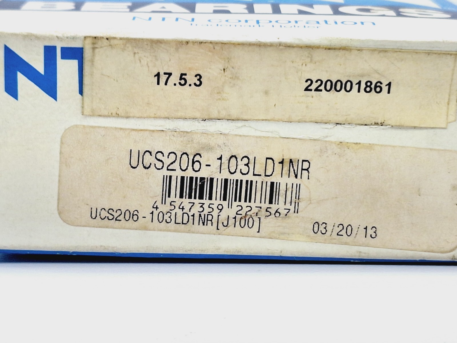 NTN UCS206-103LD1N INSERT BALL BEARING 1-3/16″(30.16mm)-BORE 2.441″-OD