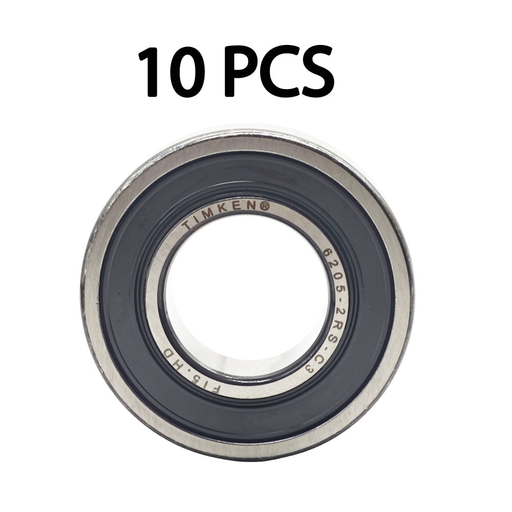 10PACK TIMKEN 6205-2RSC3 6205-2RS 25X52X15MM Double Rubber Seal Bearings 6205RS