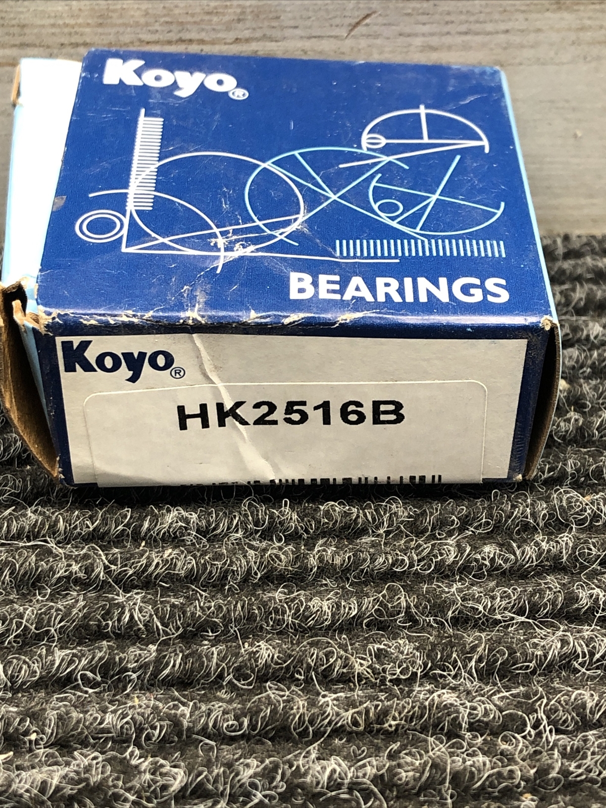 New HK2516B KOYO Needle Bearing – Drawn Cup – Caged – Metric