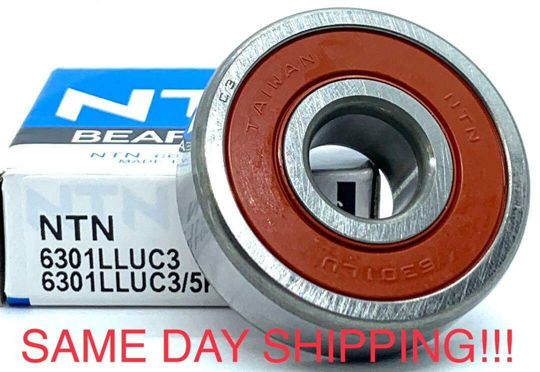NTN 6301 LLU C3 Deep Groove Ball Bearings 12x37x12mm 6301 2RS 6301RS