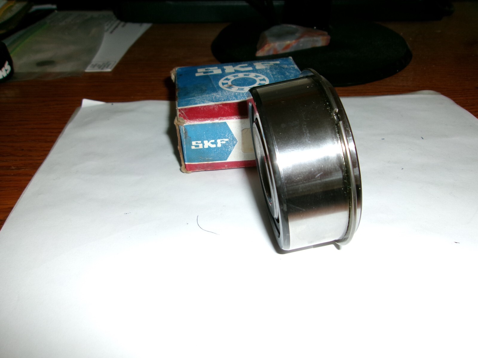 SKF 5306 ANR~~MADE IN USA~DOUBLE ROW ANGULAR CONTACT BALL BEARING WITH SNAP RING