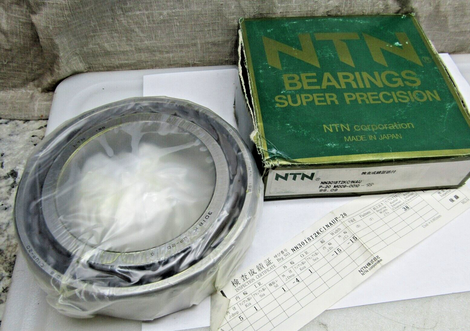 NTN NN3020T2K C1NAUP-20 100mmX 150mmX 37mm Precision Cylindrical Roller Bearing