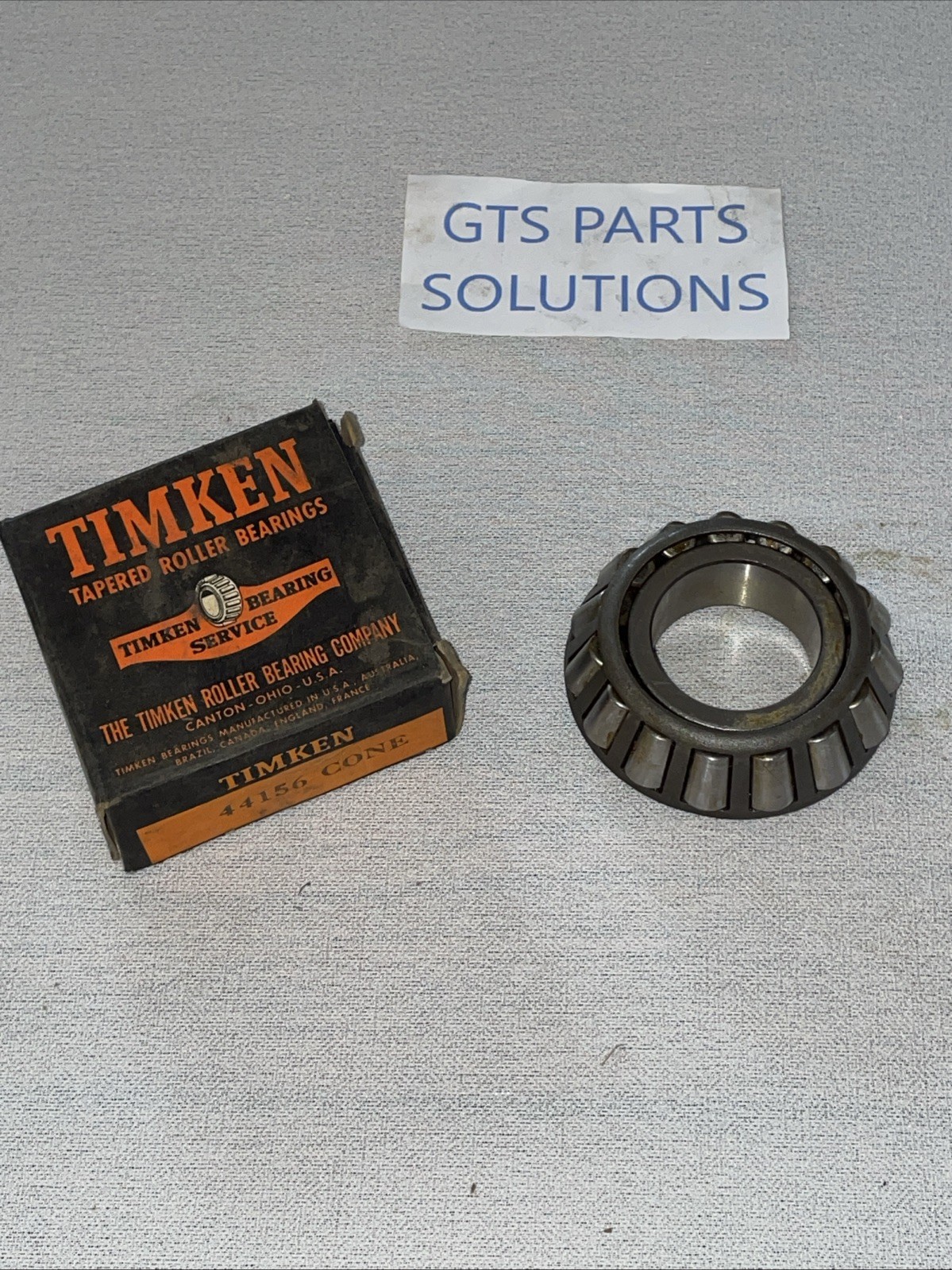 TIMKEN 44156 TAPERED ROLLER BEARING CONE ONLY 1-9/16″ BORE MADE IN USA A218