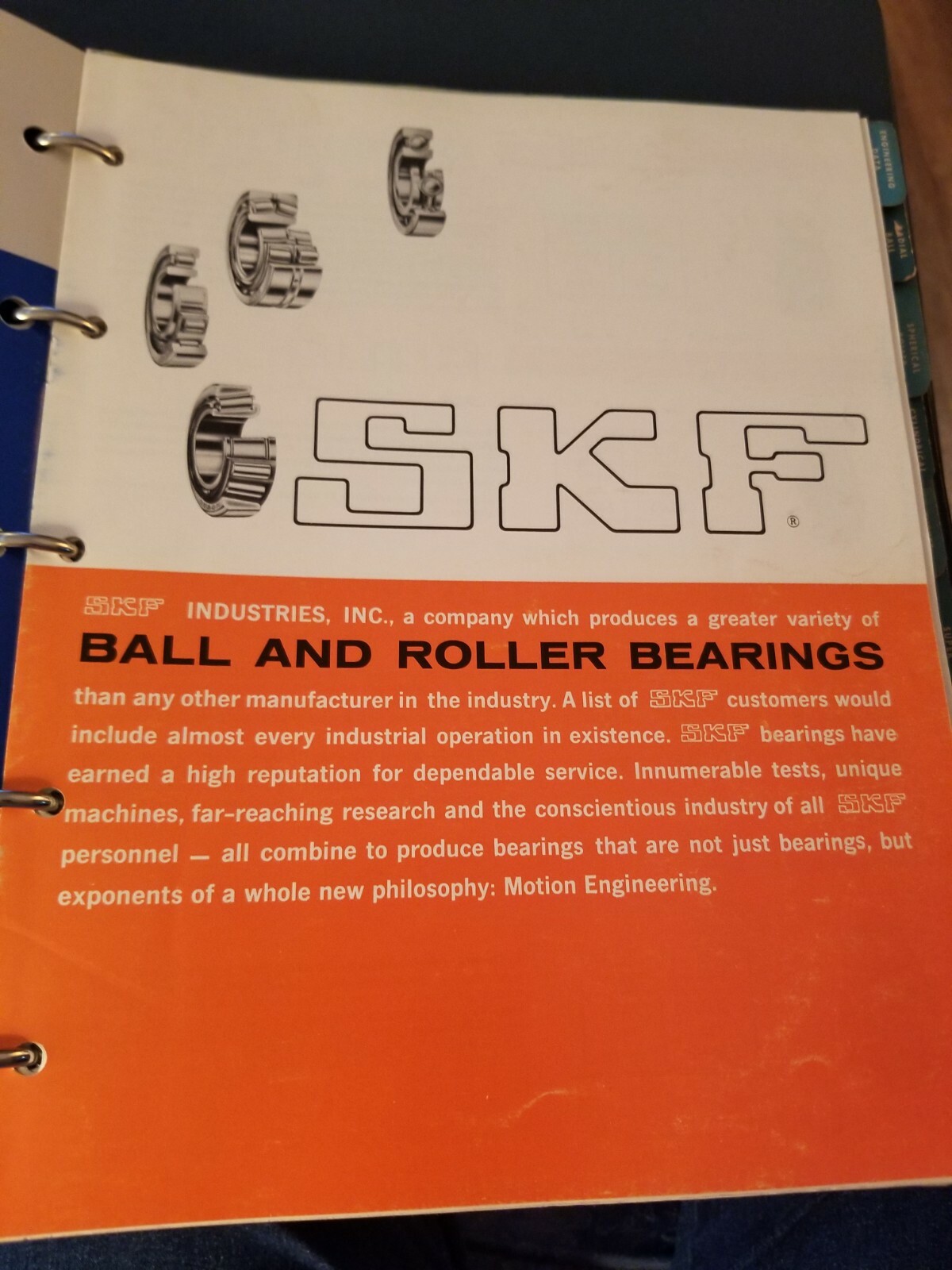 SKF Industries General Catalog 425 (1958) (Information 1950s-1980s)