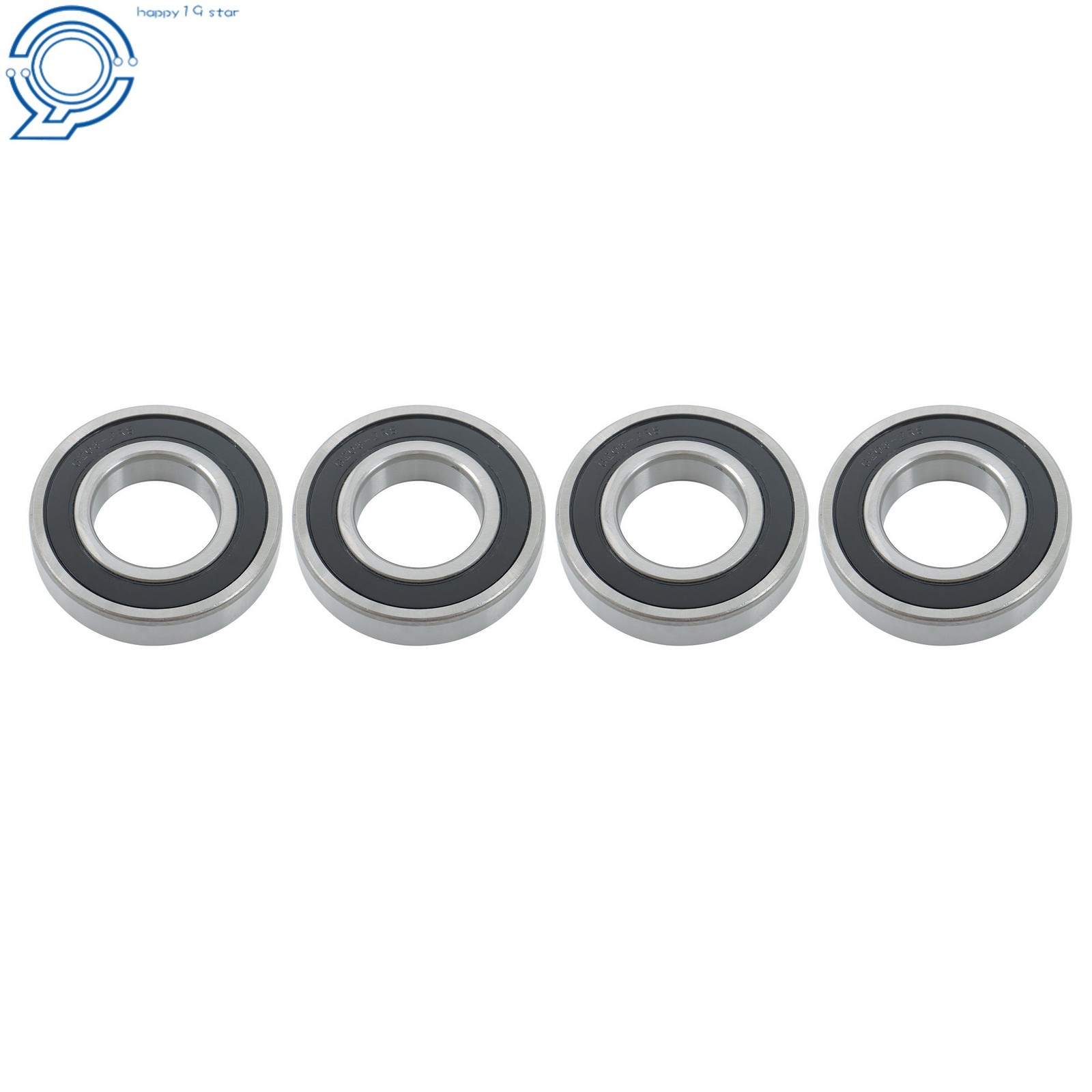 Rubber Sealed 6208-2RS Bearings 4pcs 40x80x18mm Deep Groove