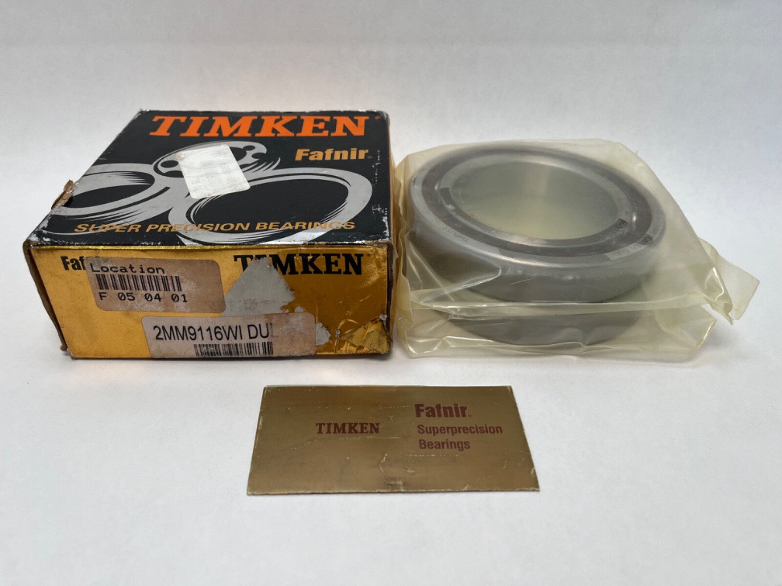 Timken 2MM9116WI-DUL Bearing 80x125x22 mm 7016C 2MM-9116-WI-DUL Fafnir USA 2 Pcs
