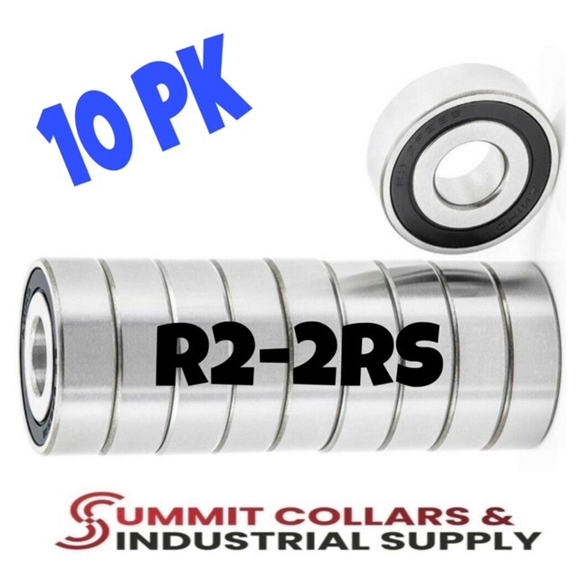 10pcs R2-2RS Ball Bearing 1/8″x3/8″x5/32″ Sealed Z2 Lever Bearings