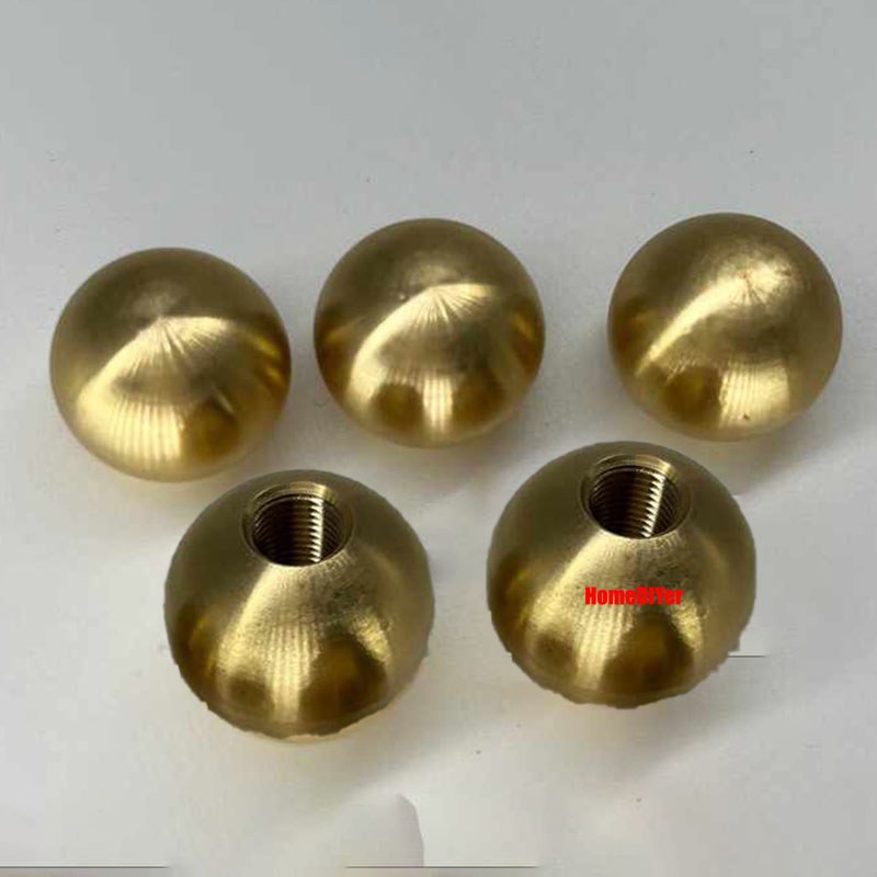 Loose Brass Balls With Threaded M4-M12 Solid Metal Bearing Ball Diameter 10~60mm