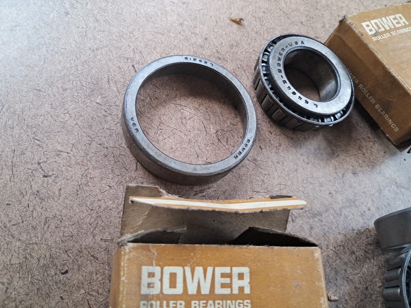 Vintage Bower (L44643/L44610) Bearing & Race Bearing 1 PAIR NOS TRAILER AXLE