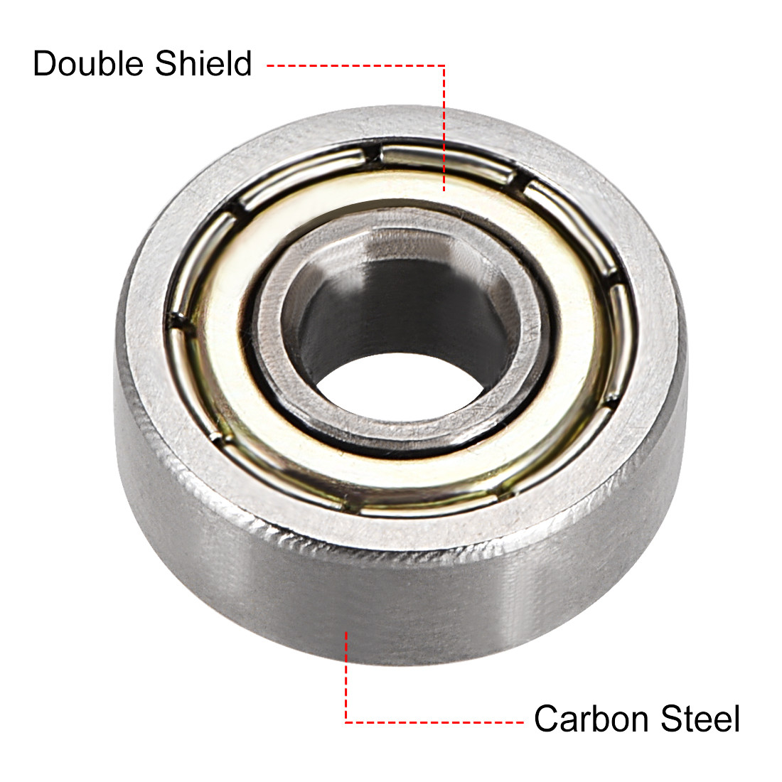 20pcs 605ZZ Deep Groove Ball Bearing Double Shield High Carbon Steel Z1