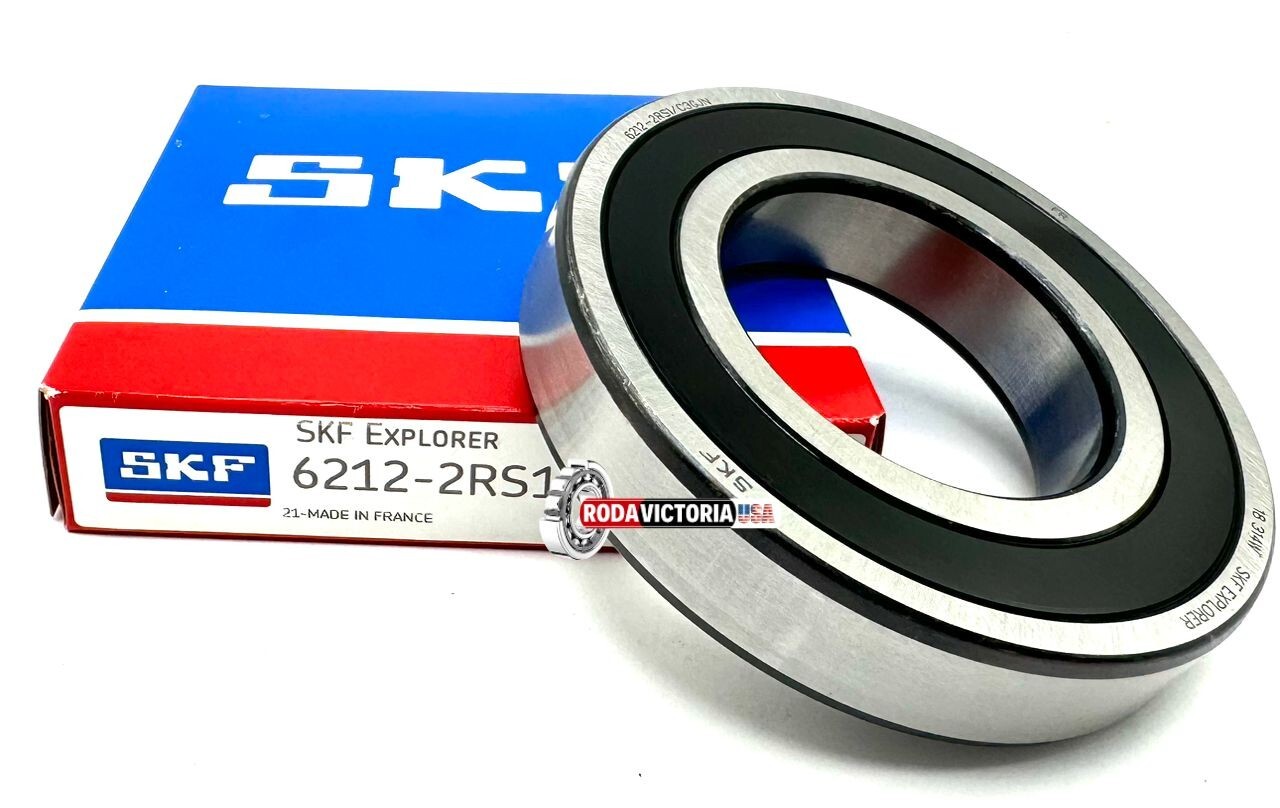 SKF 6212 2RS1 C3 DEEP GROOVE BALL BEARING, RUBBER SEALED 60x110x22 mm