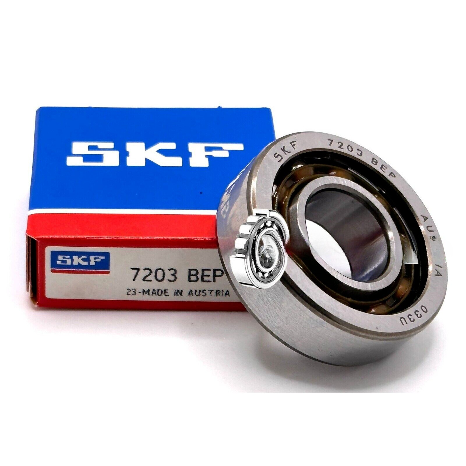 NEW SKF 7203 BEP ANGULAR CONTACT BEARING MADE IN AUSTRIA A642 17x40x12 mm