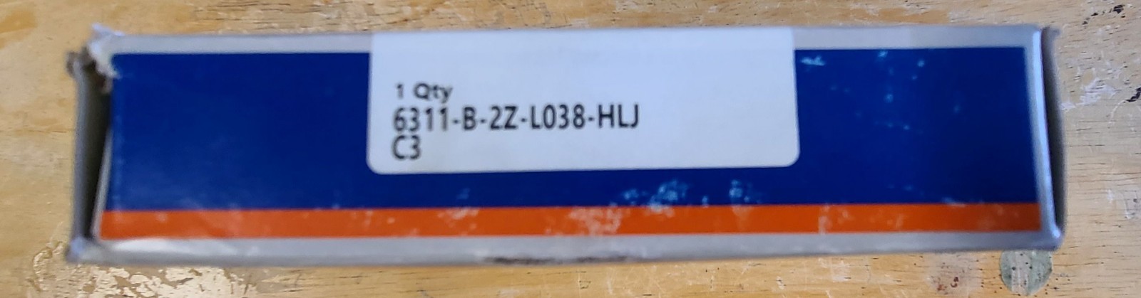 KBC 6311-B-2Z-L038-HLJ C3 Steel Shielded Ball Bearing NIB