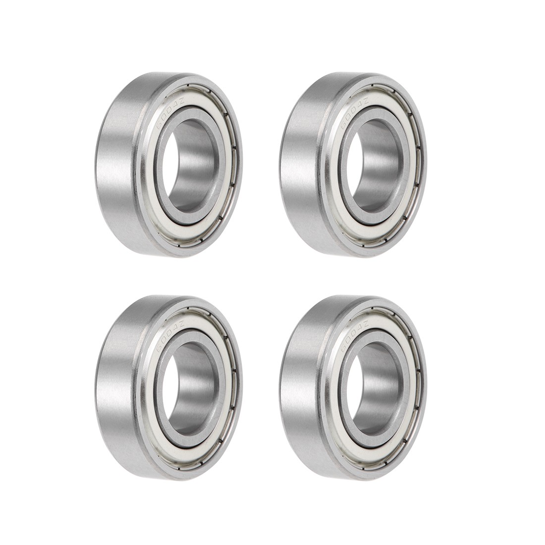 6004ZZ Deep Groove Ball Bearings Z2 20x42x12mm Double Shielded Carbon Steel 4pcs