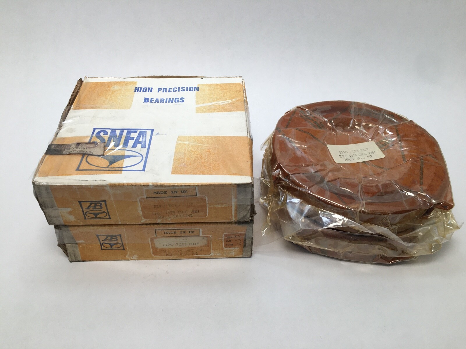 SNFA E290-7CE3DUF Bearing 90x160x30 mm 7218-A E-290-7-CE-3-DUF/DUH ABEC7 UK 2Pcs