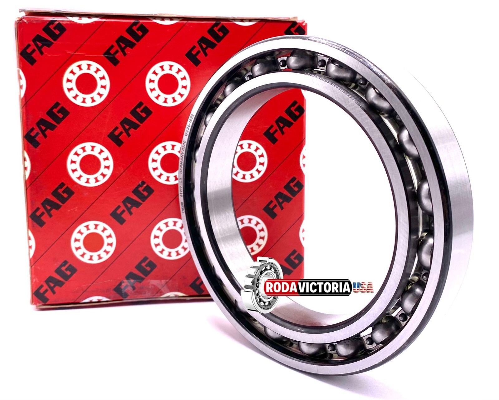 FAG 61917 BALL BEARING, OPEN, NO SEALS FAG 6917 OPEN 85x120x18 mm