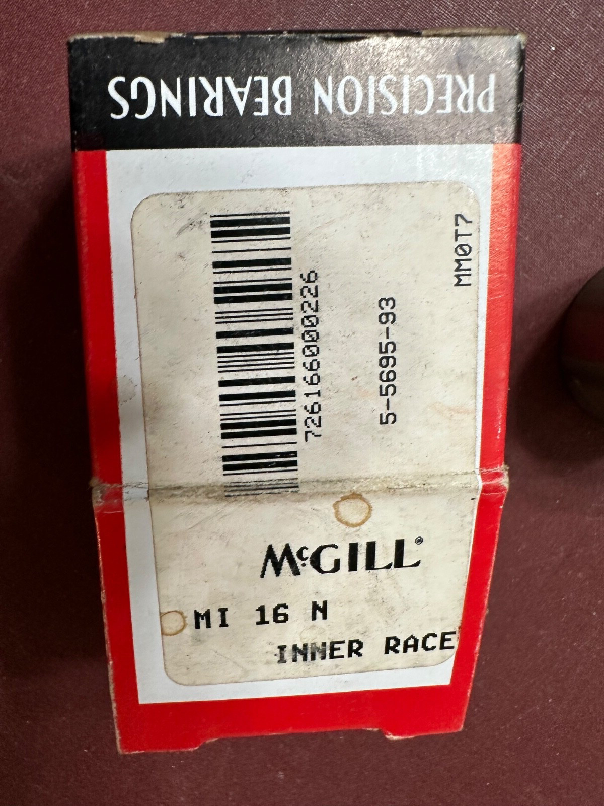 McGill Precision Bearings MI 16 N Inner Race Bearing
