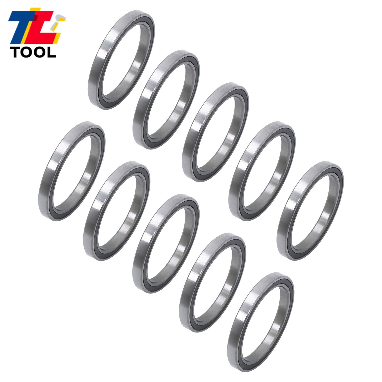 10pcs 6810-2RS 50x65x7mm Bearings Double Sealed Pre-Lubricated