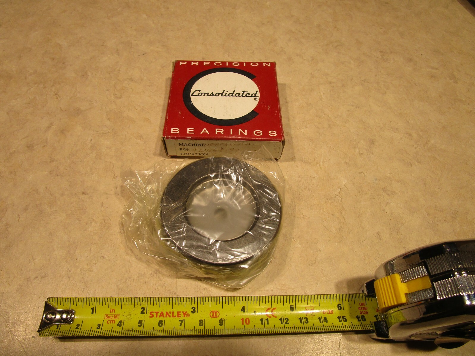 CONSOLIDATED PRECISION BEARINGS GS4068 THRUST BEARING, K0307