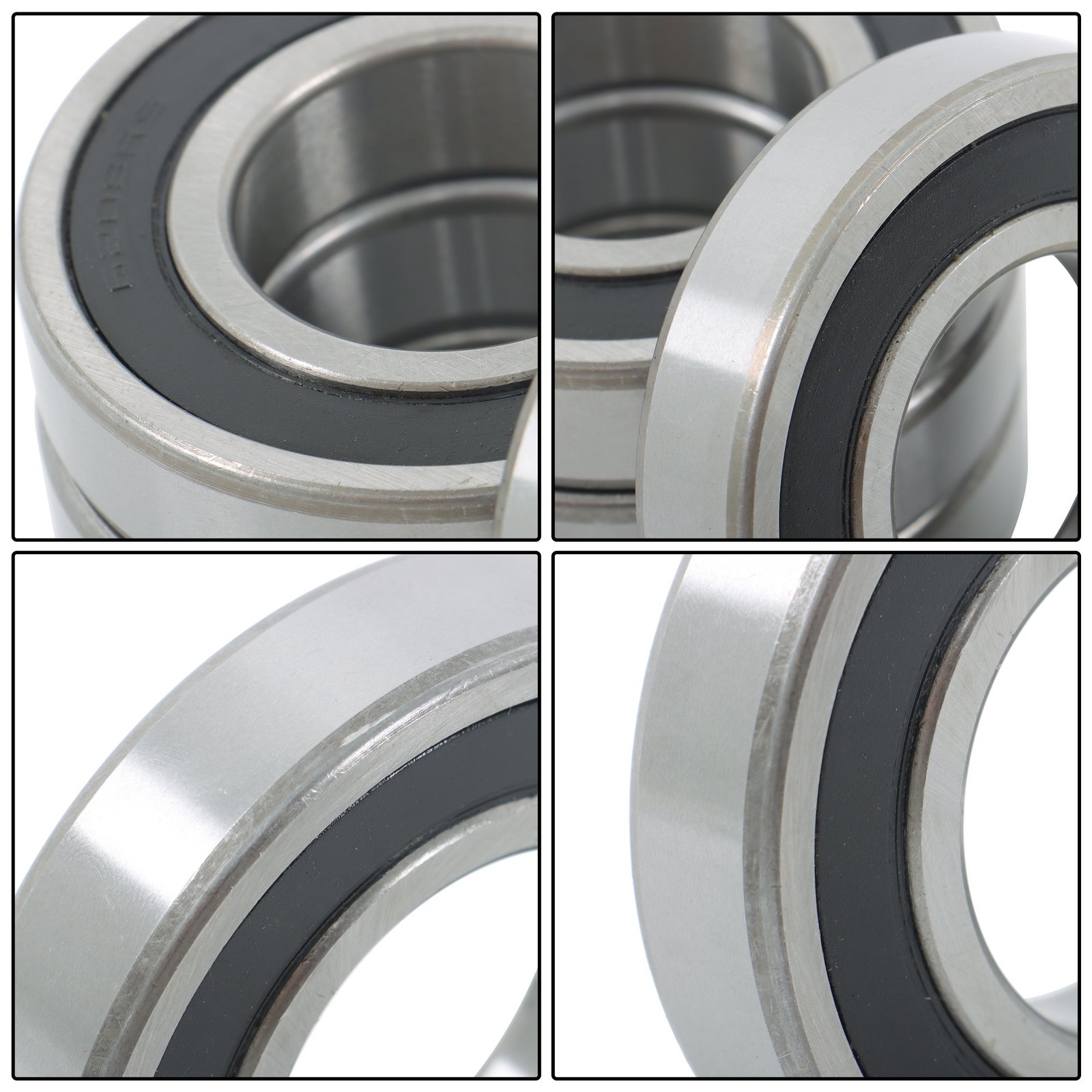 4Pcs 6208-2RS Bearings 40×80×18mm Double Rubber Seals Deep Groove Ball Bearing