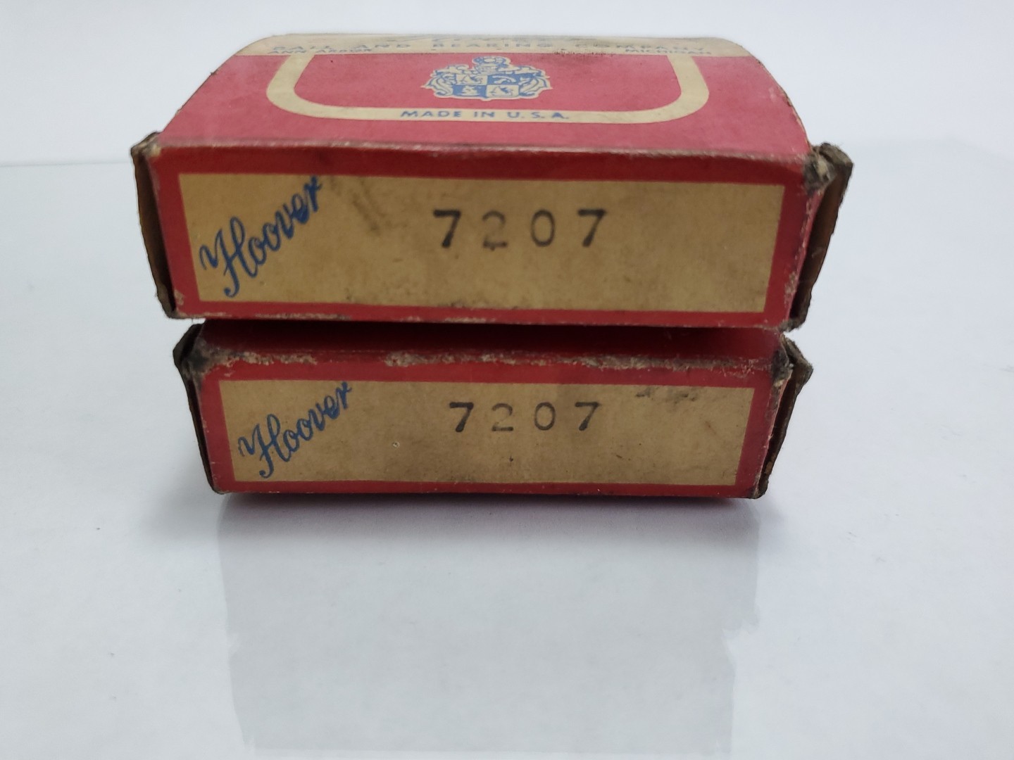 (2) 7207 Bearings NOS – 35mm Bore Angular Contact – Hoover USA – MS 7207 – READ