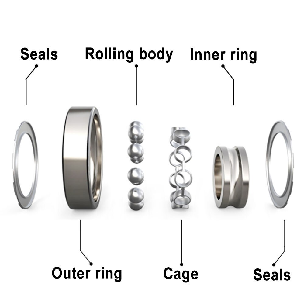 Miniature Ball Bearings Micro Mini Small Seal 1/2/3/4/5/6/7/8/9~12mm Inner Dia