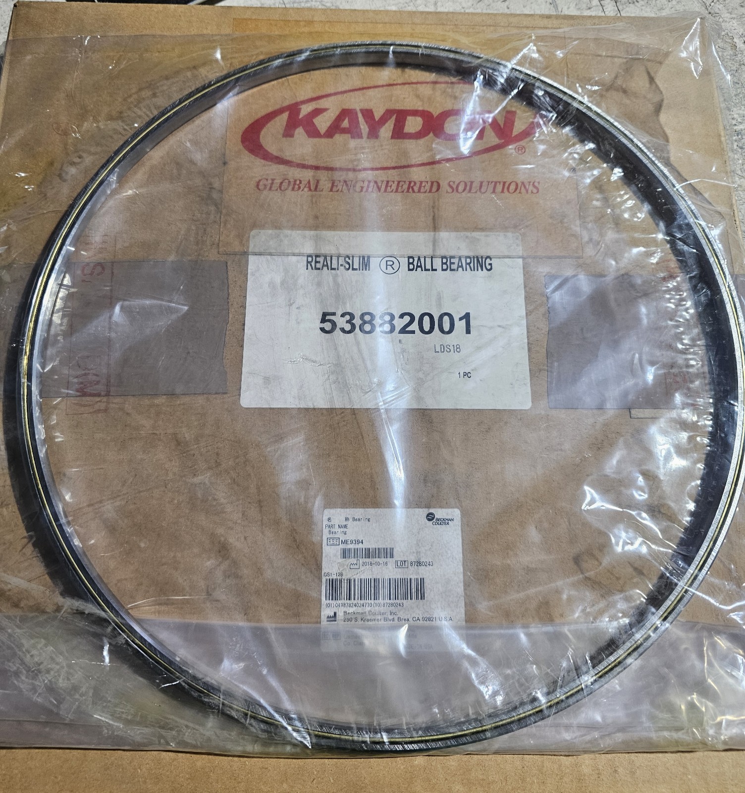 kaydon Real-Slim Ball Bearing 53882001 w/isoflex super lds18 14 x 14.75 #T74