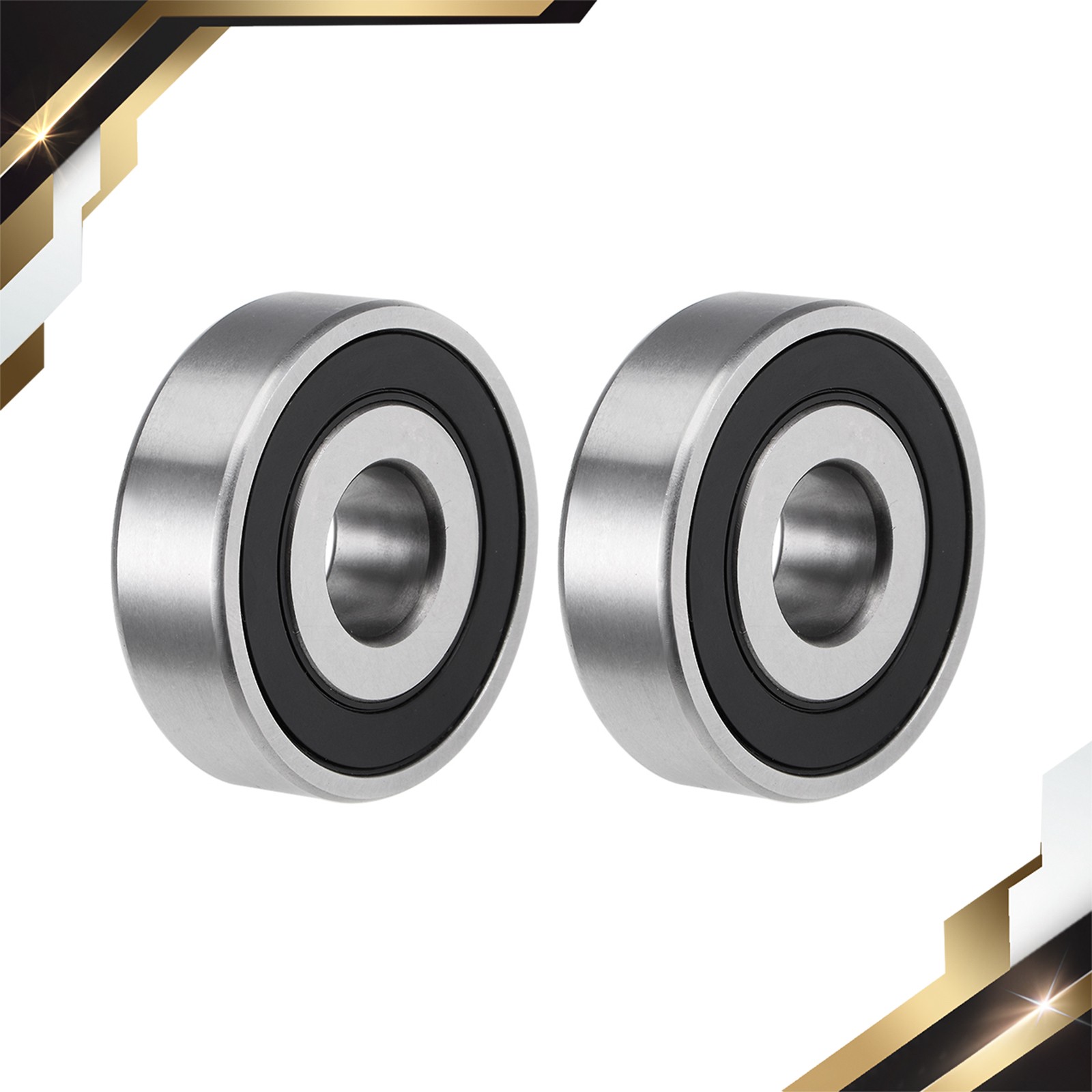 2 Set 6204-5/8-2RS Ball Bearings Z2 5/8″x47mmx14mm Double Sealed Chrome Steel