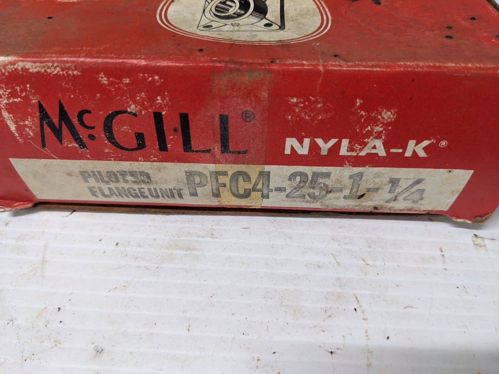 McGill PFC4-25-1-1/4, 4 bolt piloted flange block, made in USA. = SFC20