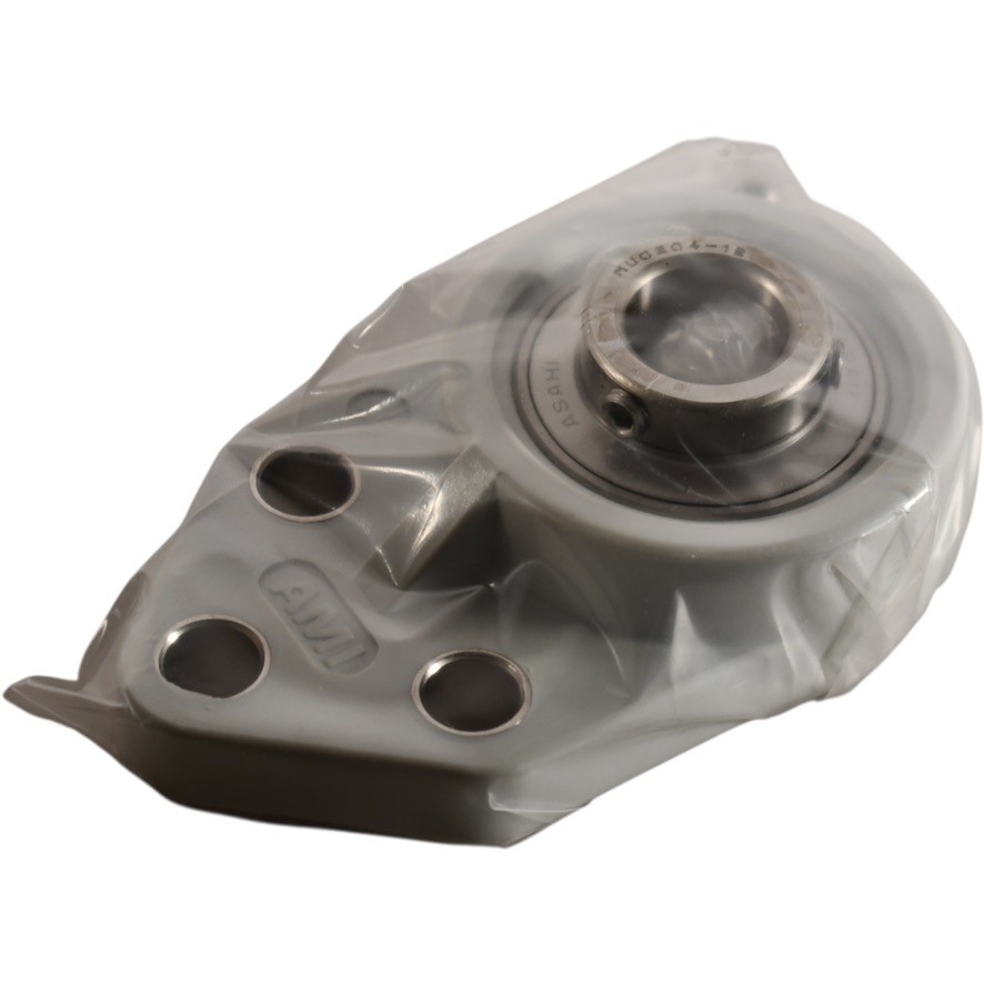 NEW AMI MUCFBL204-12W 3-Bolt Flange Insert Bearing Unit, 3/4” Bore, Thermoplast