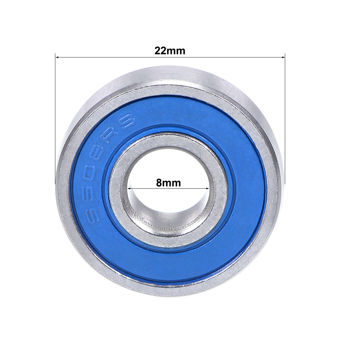S608-2RS Stainless Steel Ball Bearing Double Sealed 608RS Bearings 5pcs
