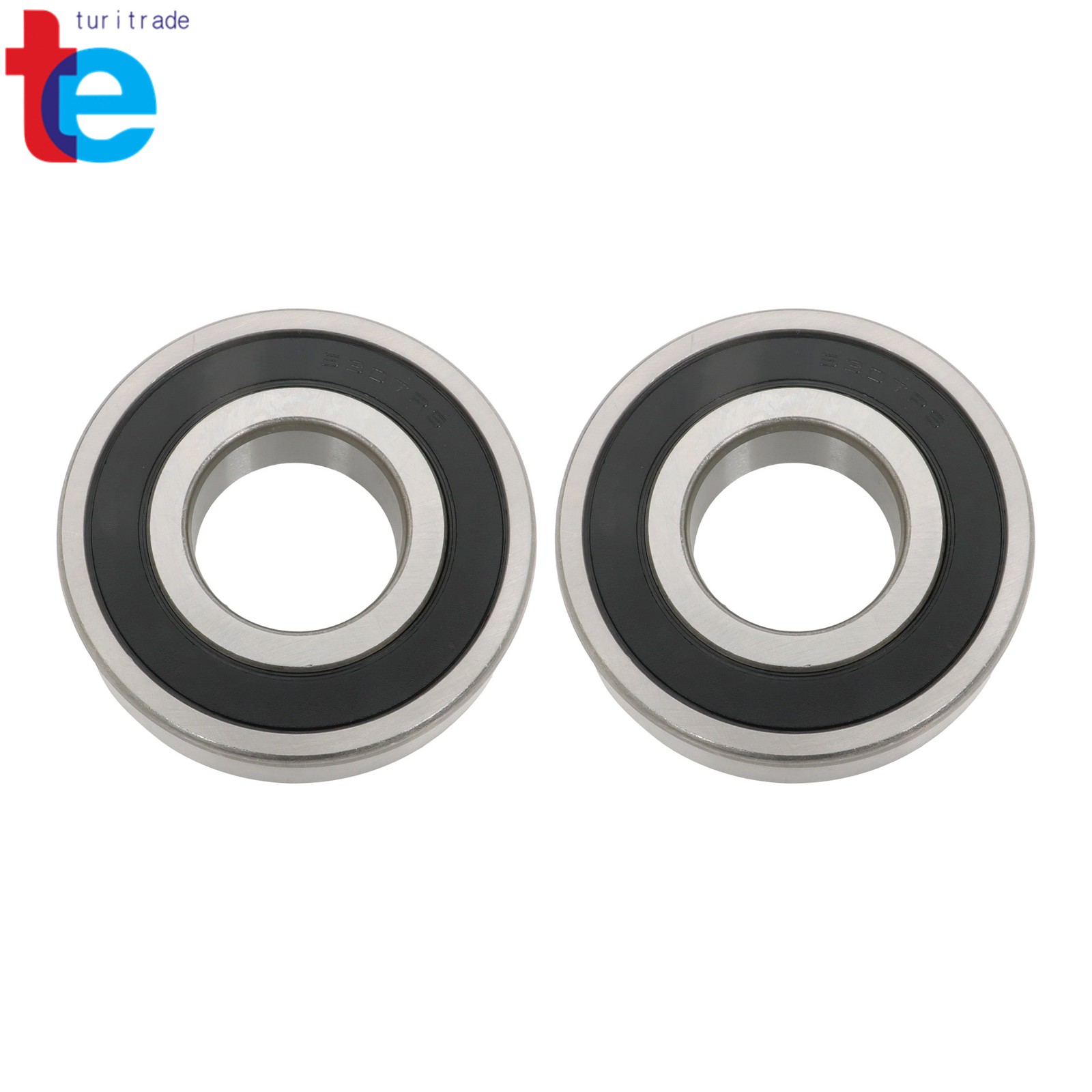 2 Pcs 6307 2RS Bearing 35x80x21mm Deep Groove Double Rubber Sealed Industrial
