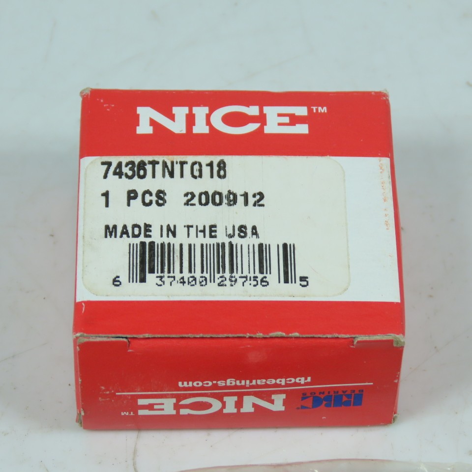 Nice RBC 7436TNTG18 Radial Ball Bearing 0.625″ ID x 1.25″ OD x 0.500″ W