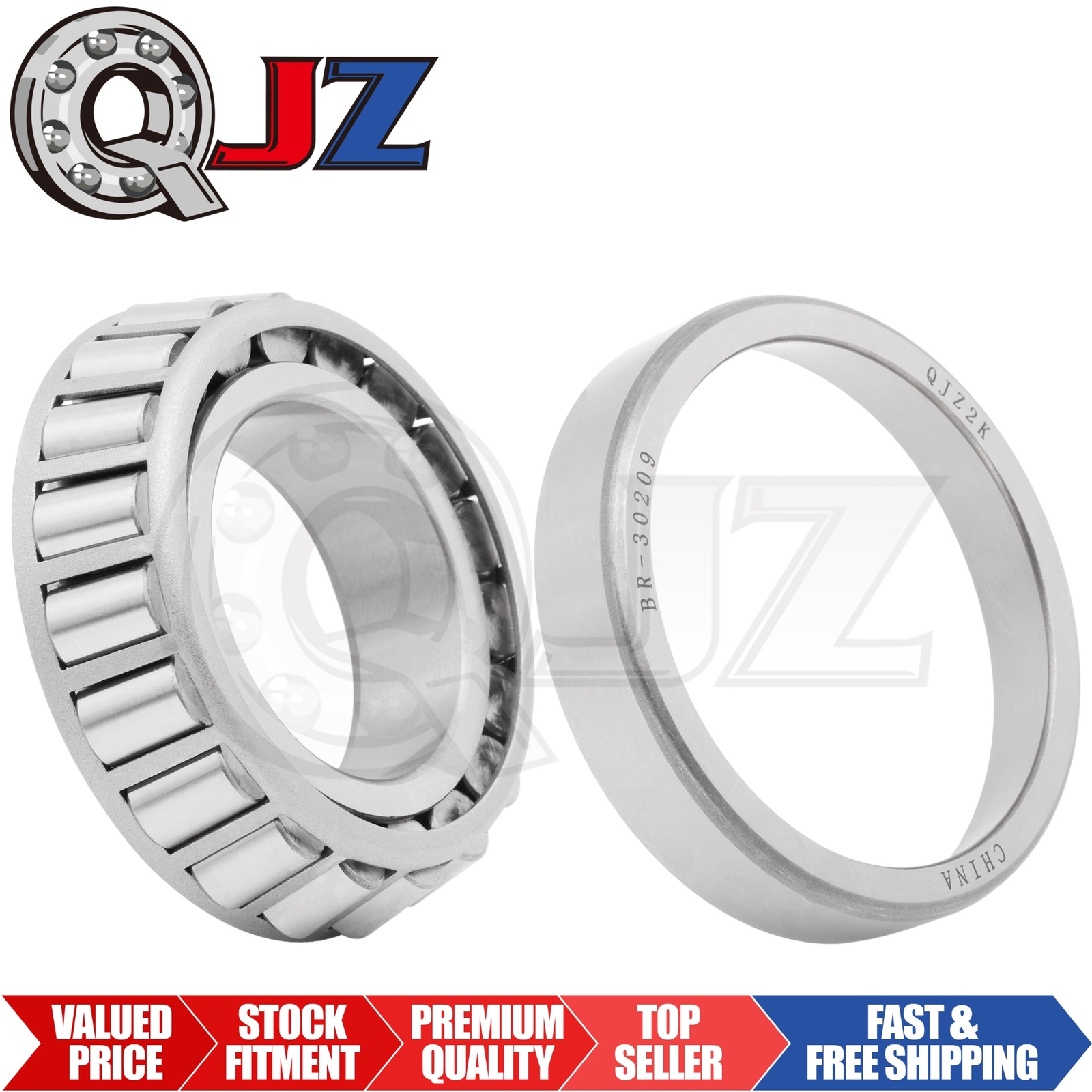 [Qty.1] New 30209 Tapered Roller Bearing Set [45mm Bore x 85mm OD x 20.75mm W]