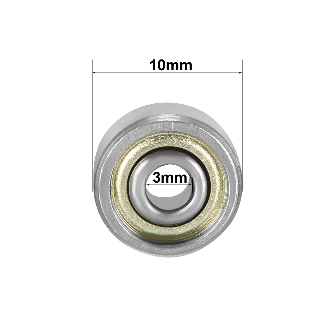 20PCS 623ZZ Deep Groove Ball Bearing Carbon Steel Double Shield 3x10x4mm