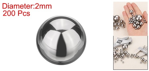 200 Pcs Mirror Polished 2mm Bearing Balls 440C Stainless Steel G10 Precision
