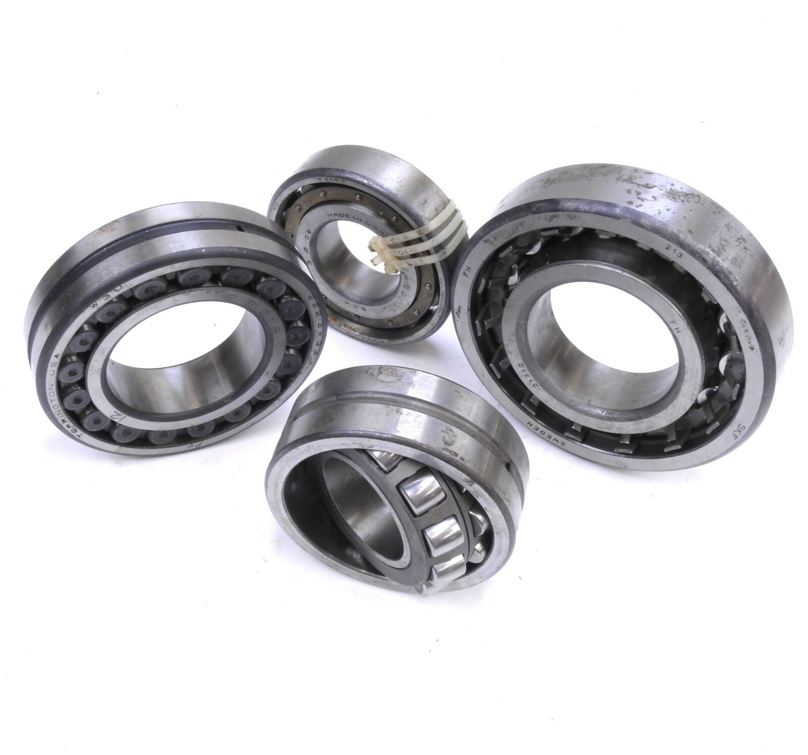 Set of 4 Pcs SKF Spherical Roller Ball Bearings ,3n08, 223080k, 22122 & 21312