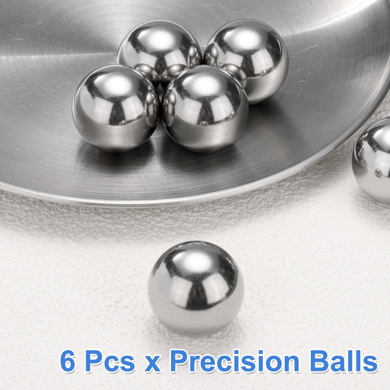 6Pcs Precision Balls 1″ Diameter G200 304 Stainless Steel Bearing Balls