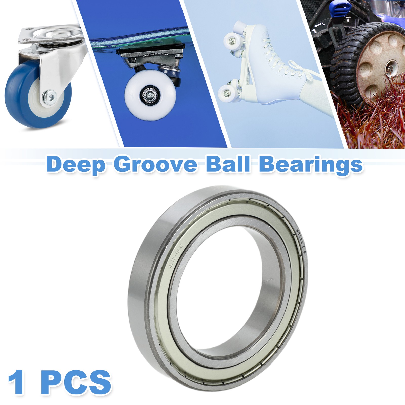 6016ZZ & Deep Groove Ball Bearings 80x125x22mm 1 Pc Scooter Skateboard Wheel