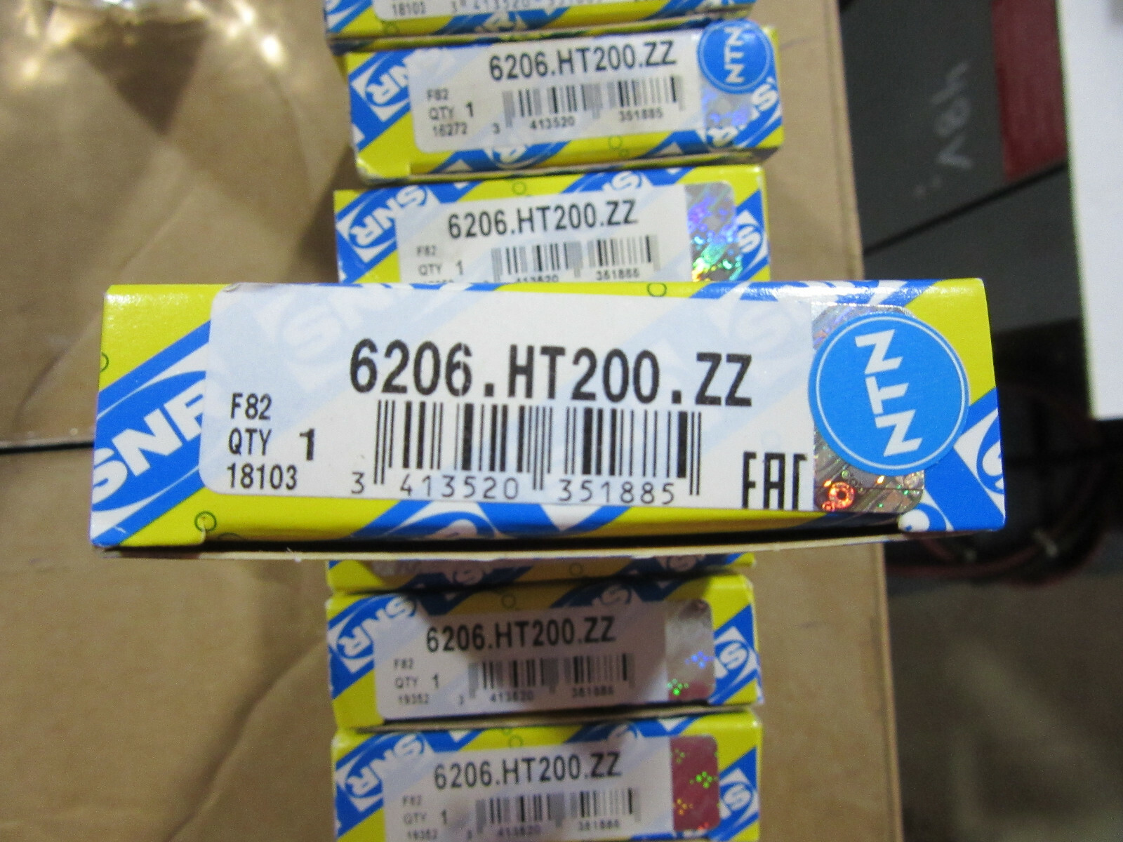 SNR NTN 6206-HT200-ZZ Roller Bearing NEW!!! in Sealed Pack with Free Shipping