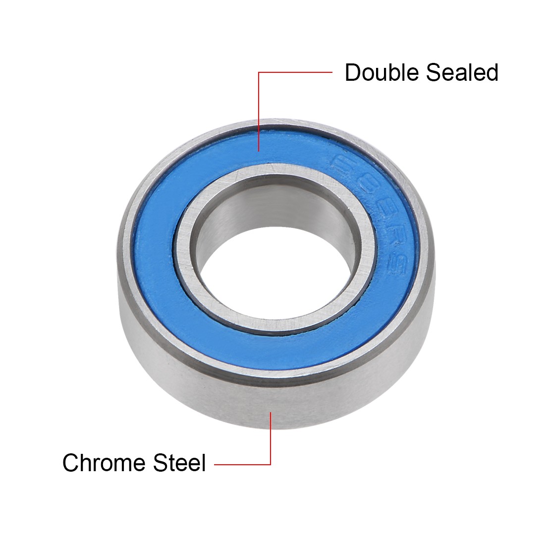 5 x 688-2RS Ball Bearing 8x16x5mm Double Sealed ABEC-3 Bearing