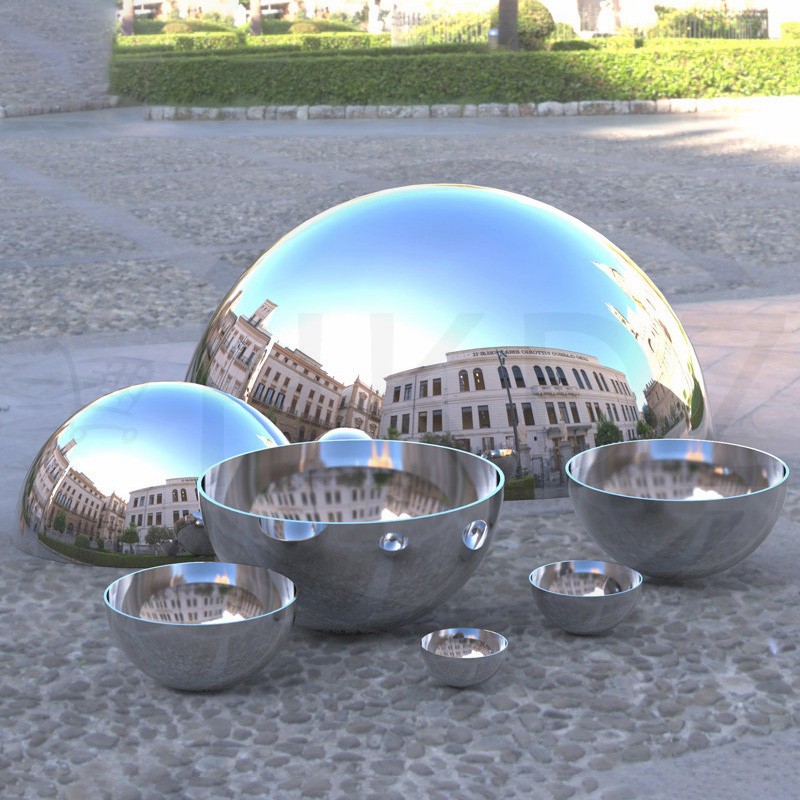 201 Stainless Steel Half Round Ball Hollow Half Round Railing Balls Ø25mm -350mm