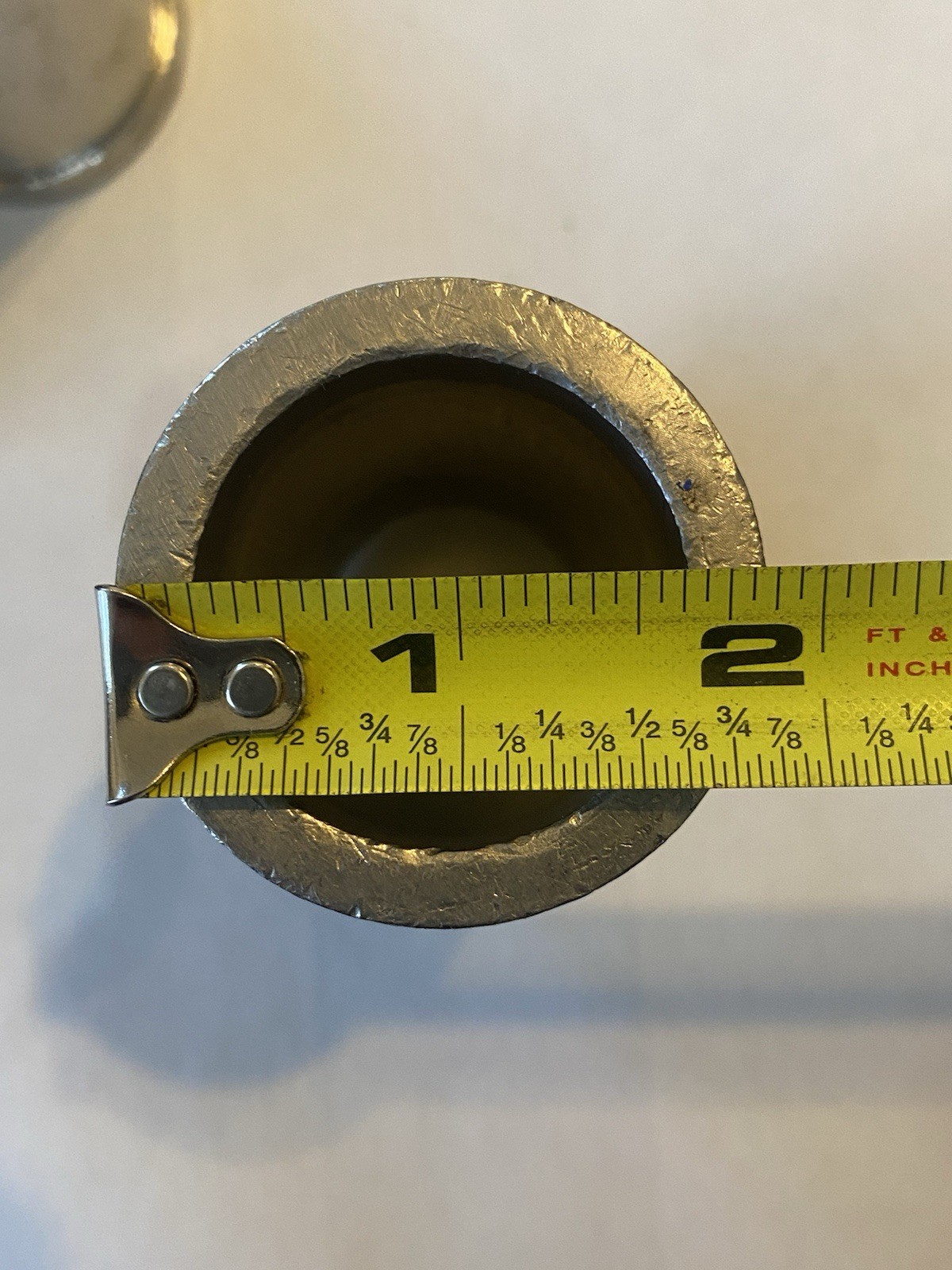 Lot Of 5 Steel Shouldered Press Bushing/fitting 1-7/8” Flange 1-7/16”ID 1-3/4”D