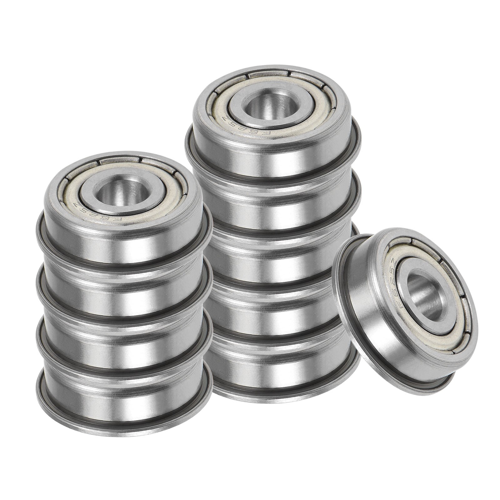 10pcs F625ZZ Flanged Ball Bearing 5x16x5mm Replacement Wheel Bearings ABEC1